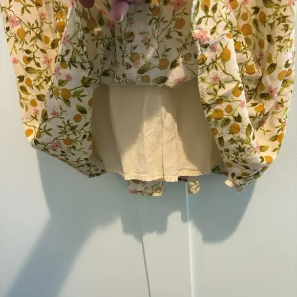 Urban Outfitters M Bloom Dainty Smocked‎ Minidress Sundress Feminine Low Cut - Picture 9 of 16